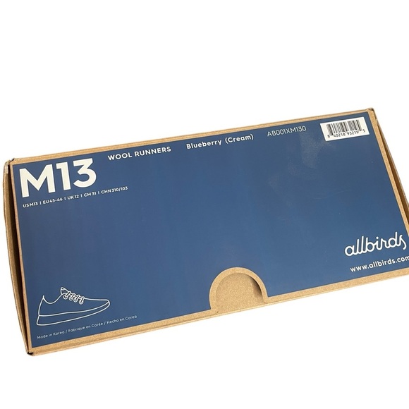 NWB - Allbirds Mens Wool
Runners Sneakers SAMS CLUB
Blue Sz 13 - Picture 12 of 13